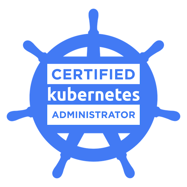 CKA Certified Kubernetes Administrator certification badge for cluster administration and management